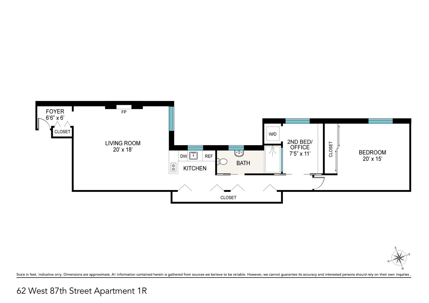 62 West 87th Street 1R Upper West Side New York NY 10024