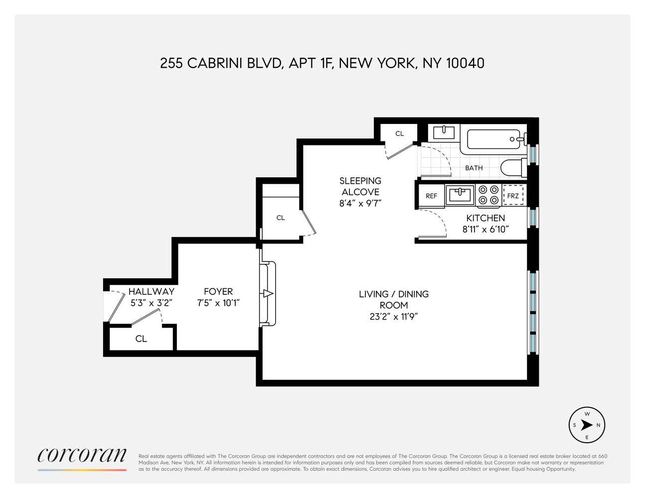 255 Cabrini Blvd. 1F Hudson Heights New York NY 10040