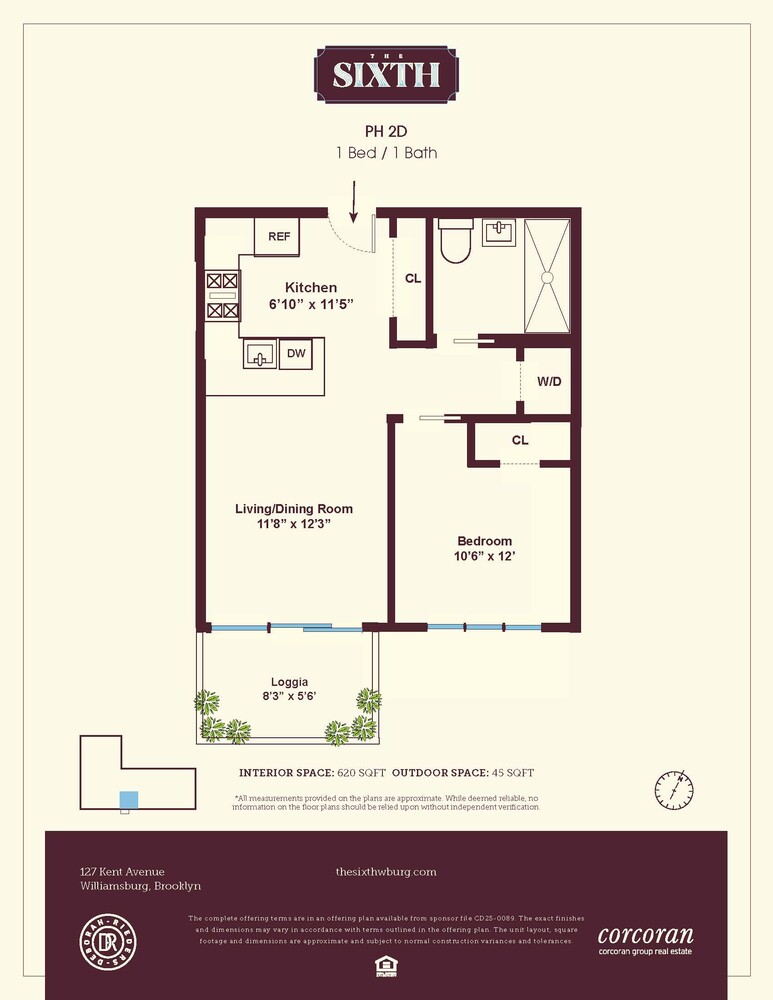 127 Kent Avenue PH2D Williamsburg Brooklyn NY 11249