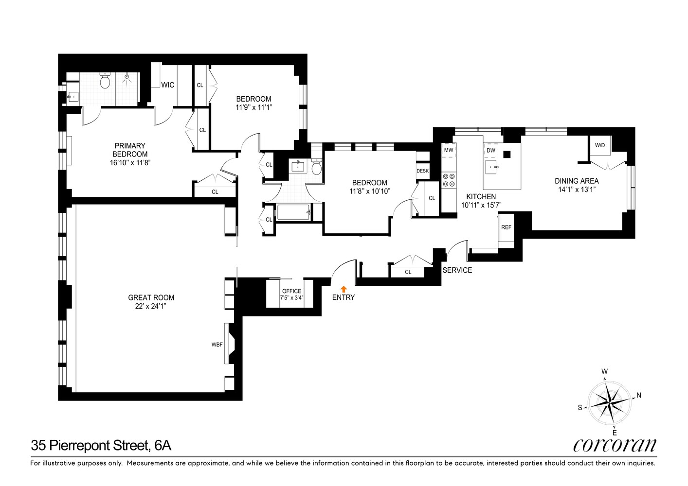 35 Pierrepont Street 6A Brooklyn Heights Brooklyn NY 11201