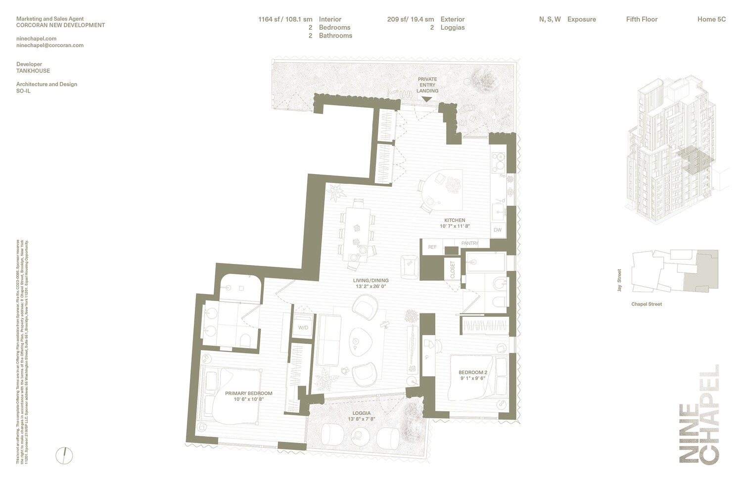 9 Chapel Street 5C Downtown Brooklyn NY 11201