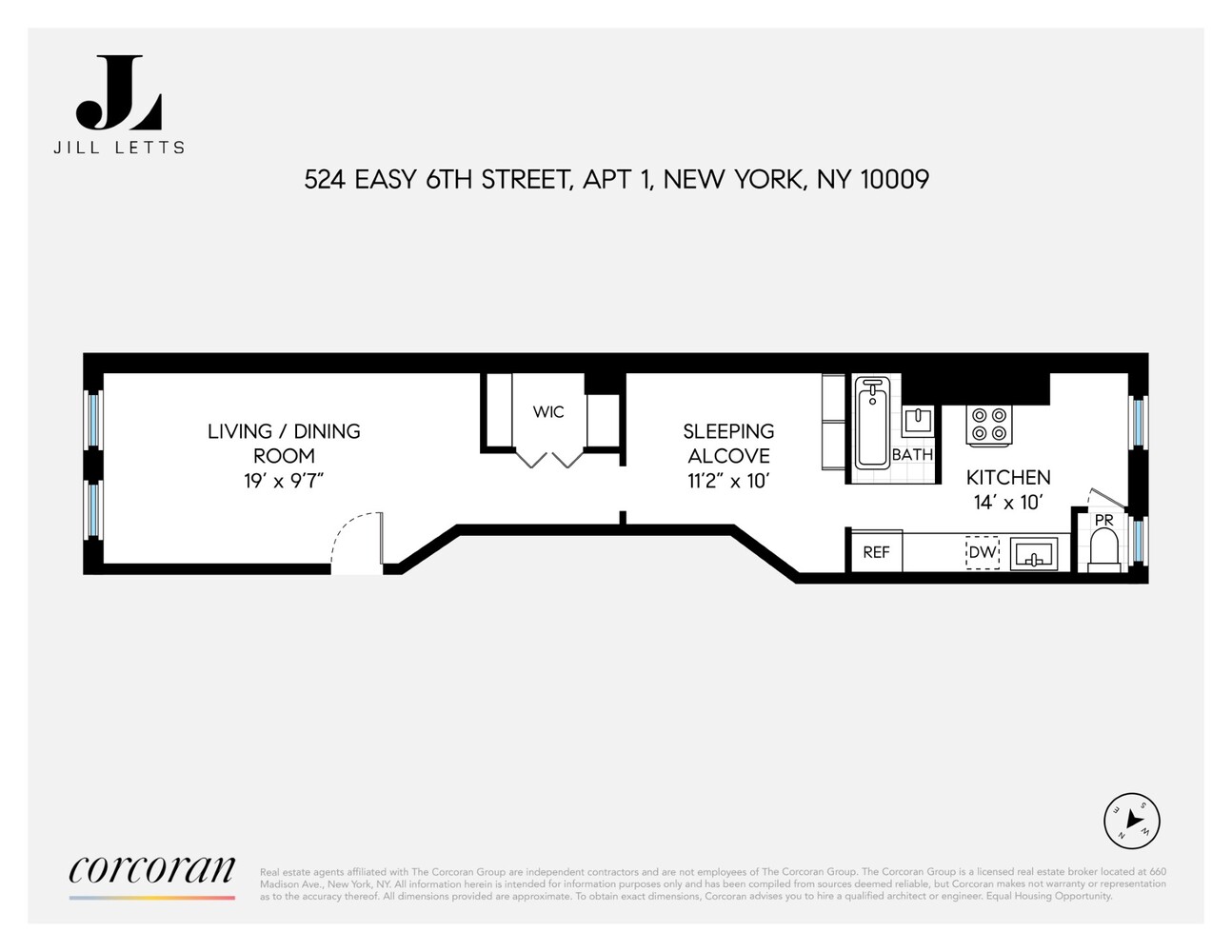 524 East 6th Street 1 E. Greenwich Village New York NY 10009