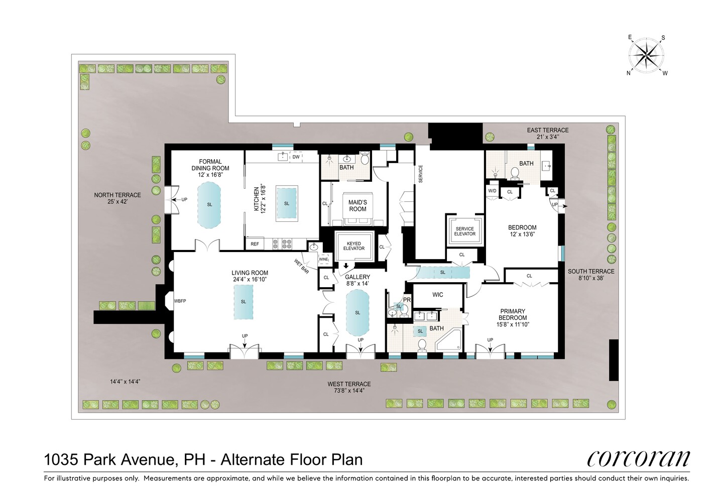 1035 Park Avenue PENTHOUSE Upper East Side New York NY 10028