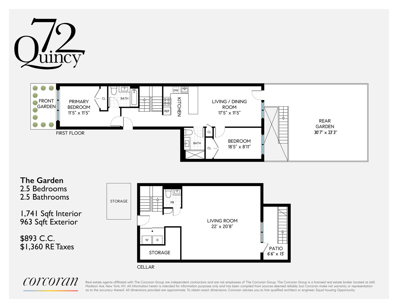 72 Quincy Street GARDEN Bedford Stuyvesant Brooklyn NY 11238