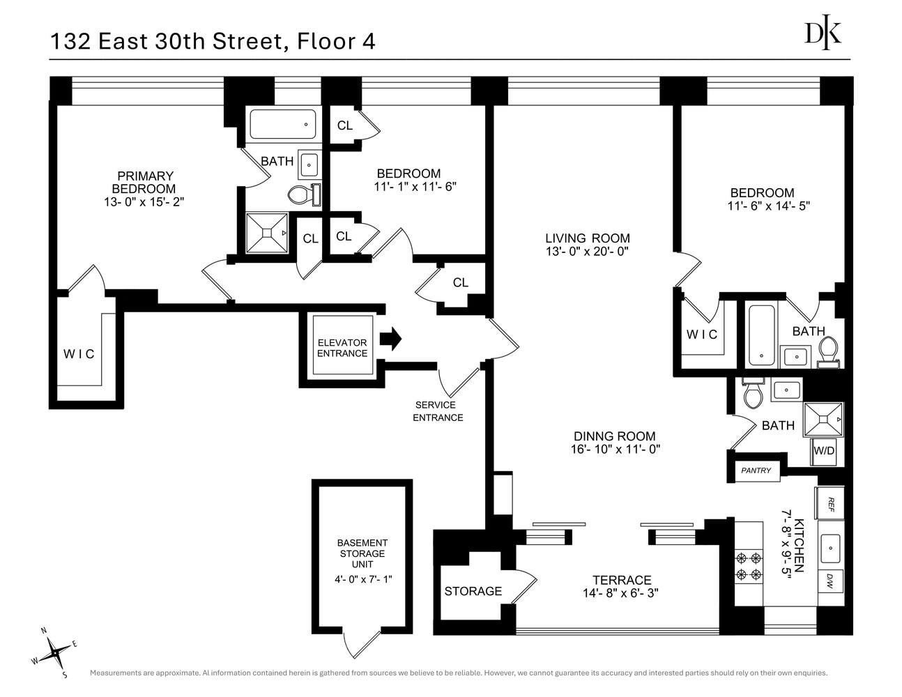 132 East 30th Street Kips Bay New York NY 10016
