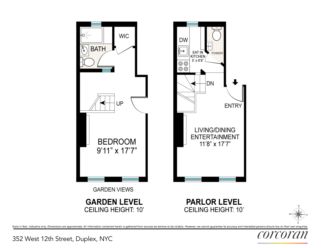 352 West 12th Street MAISONETTE W. Greenwich Village New York NY 10014