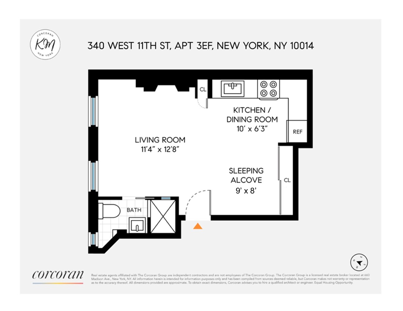 340 West 11th Street 3EF W. Greenwich Village New York NY 10014