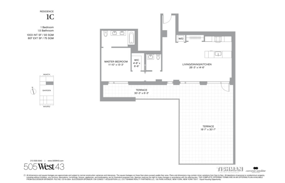 505 West 43rd Street 1C Clinton New York NY 10036