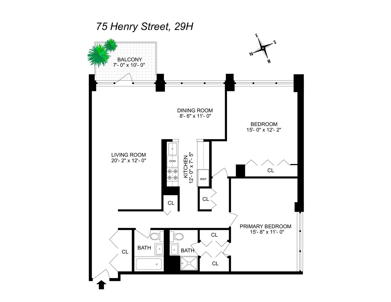 75 Henry Street 29H Brooklyn Heights Brooklyn NY 11201