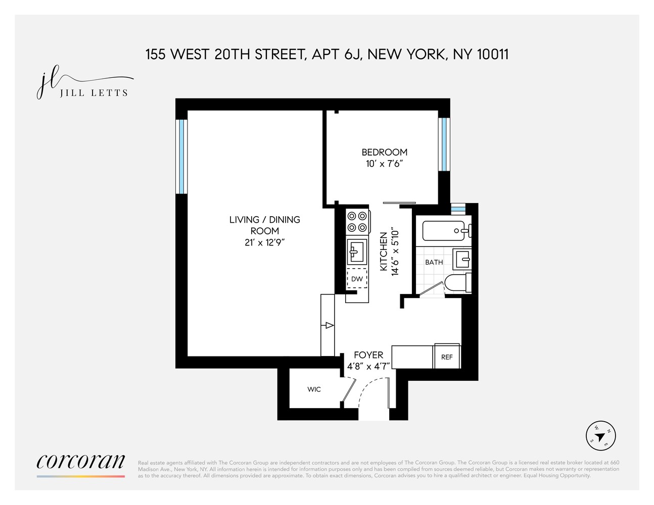 155 West 20th Street 6J Chelsea New York NY 10011