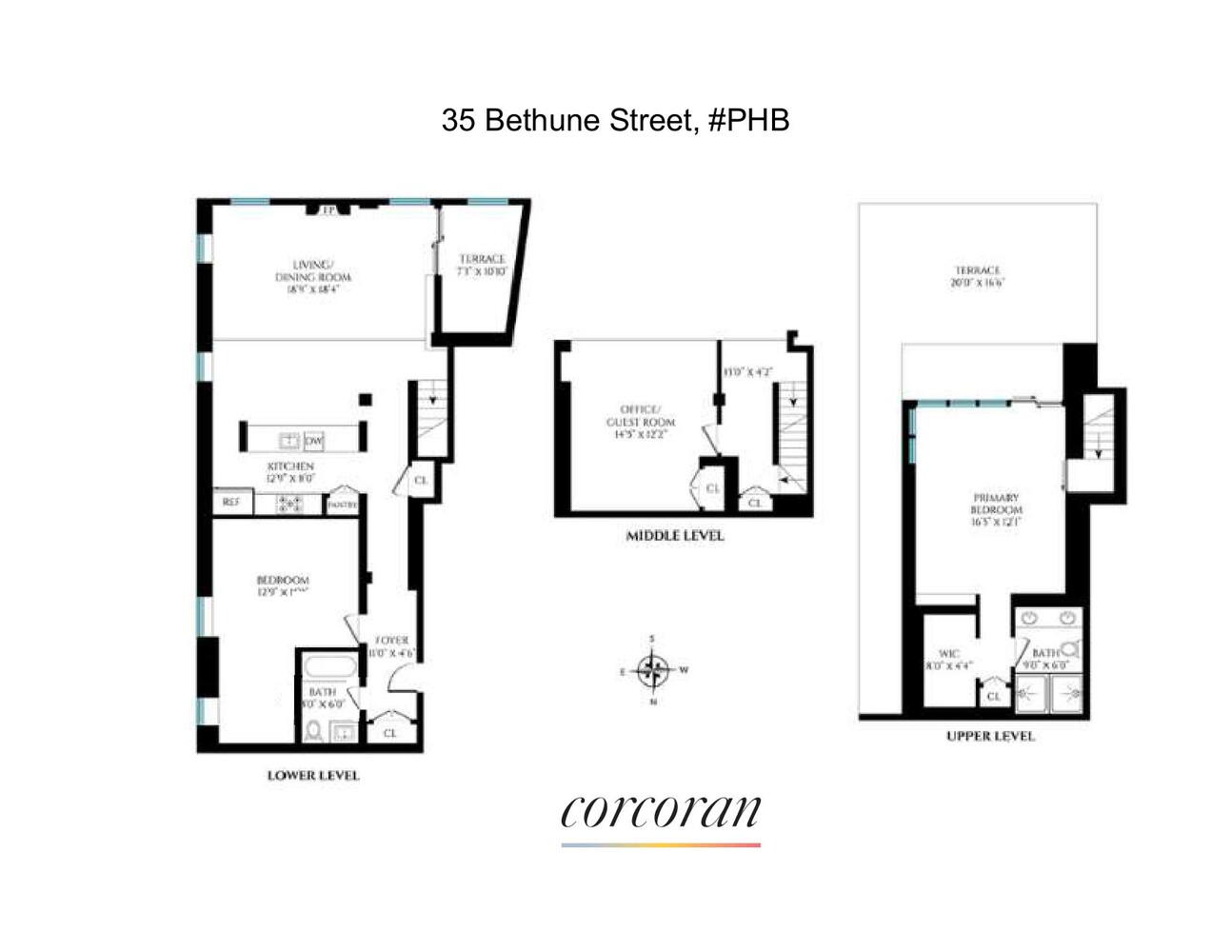 35 Bethune Street PHB W. Greenwich Village New York NY 10014