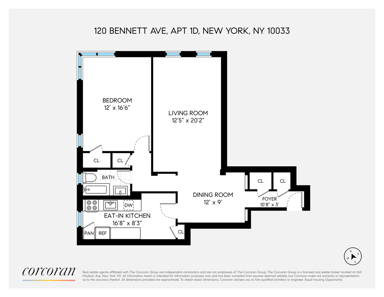 120 Bennett Avenue 1D Hudson Heights New York NY 10033