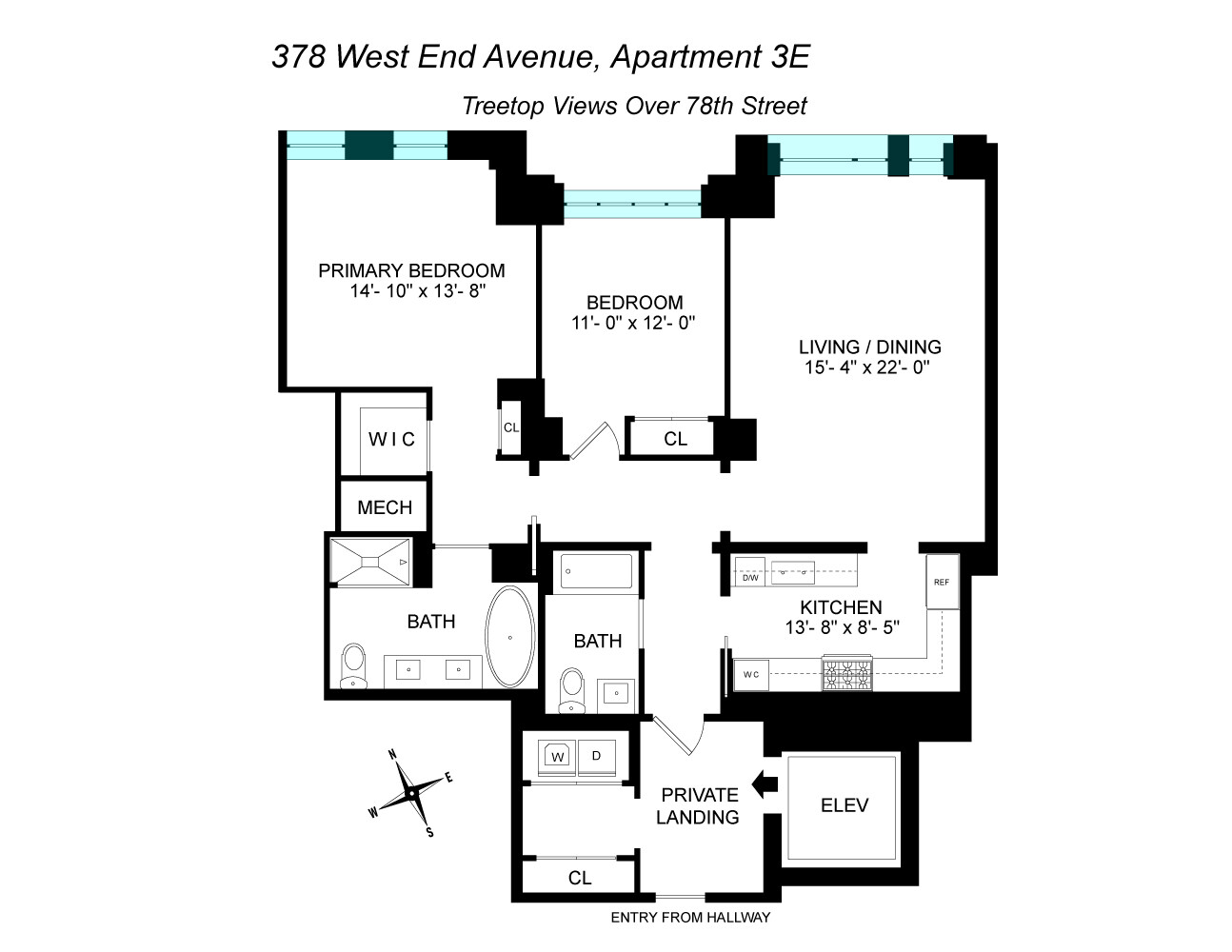 378 West End Avenue 3E Upper West Side New York NY 10024