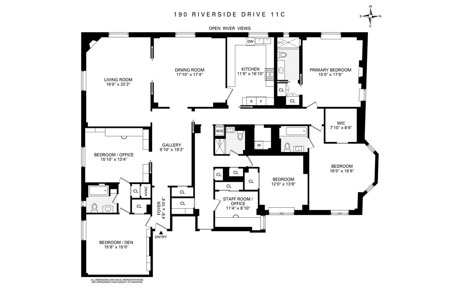 190 Riverside Drive 11C Upper West Side New York NY 10024