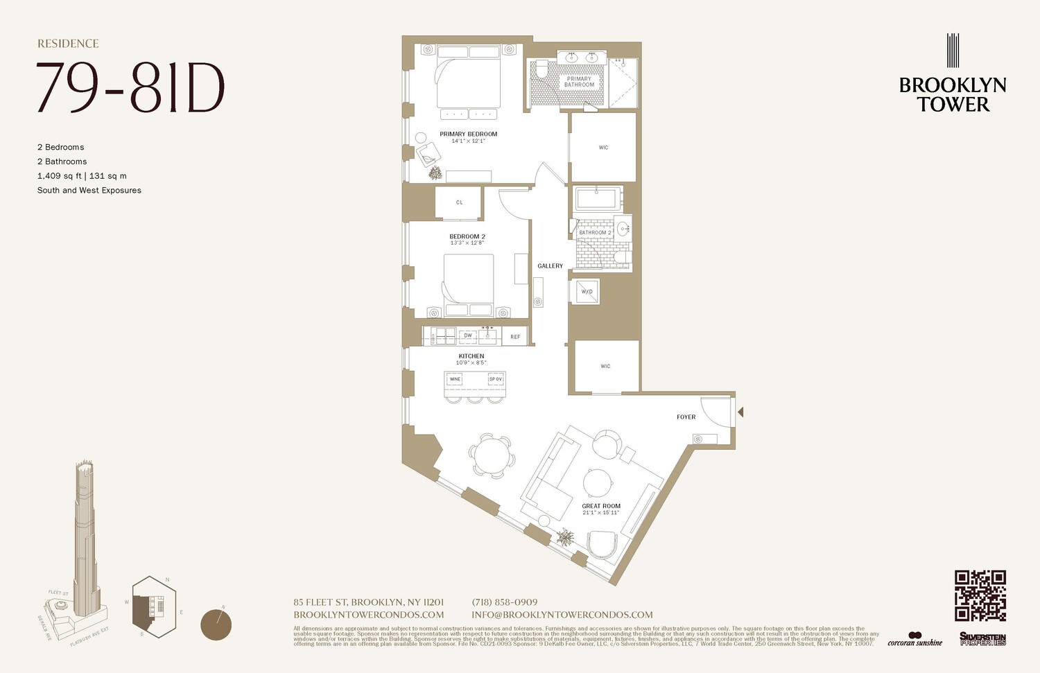 85 Fleet Street 79D Downtown Brooklyn NY 11201