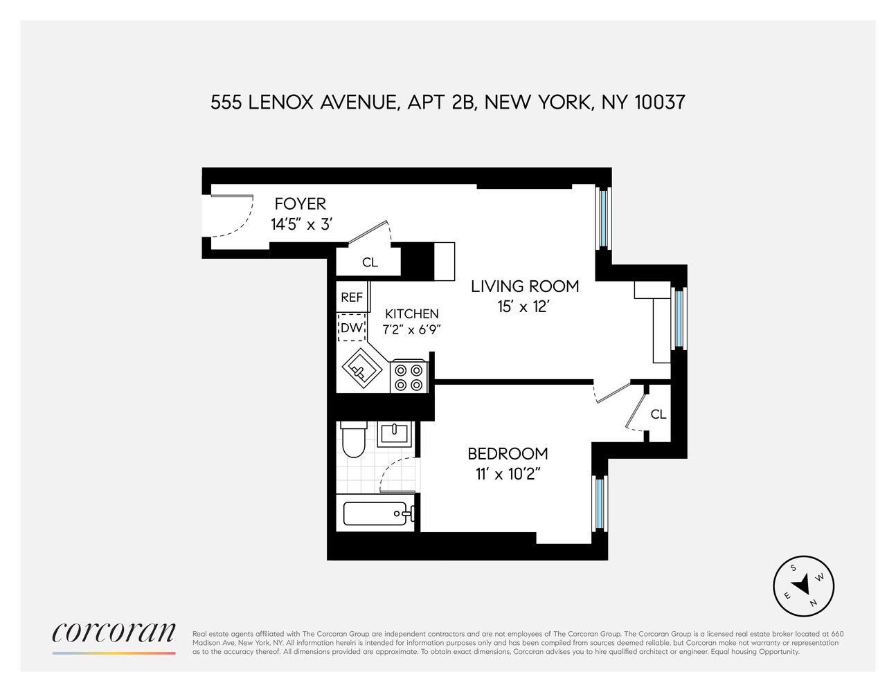 555 Lenox Avenue 2B West Harlem New York NY 10037