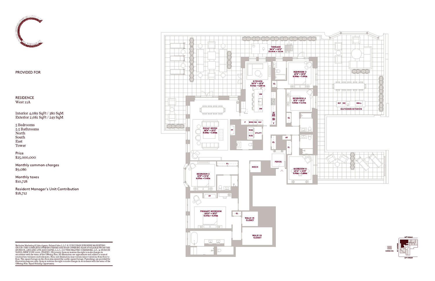 555 West 22nd Street 11AW Chelsea New York NY 10011