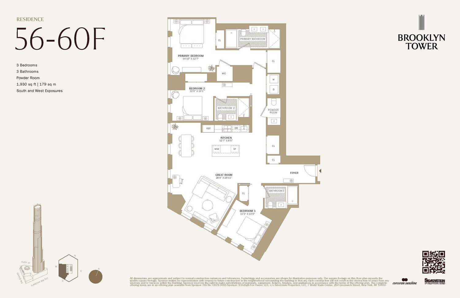 85 Fleet Street 56F Downtown Brooklyn NY 11201