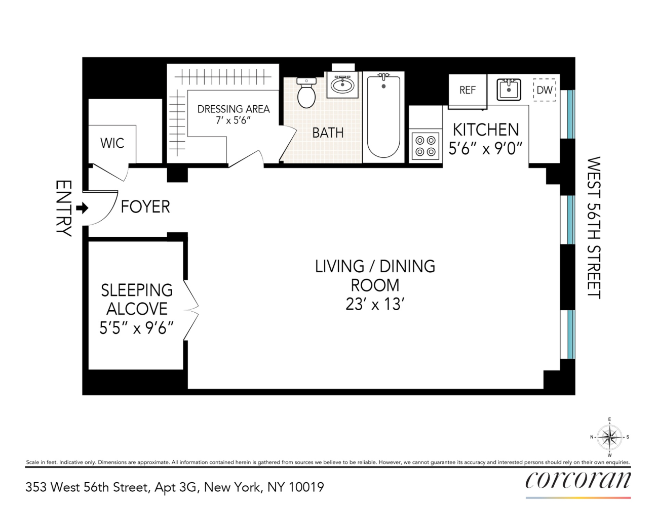 353 West 56th Street Clinton New York NY 10019