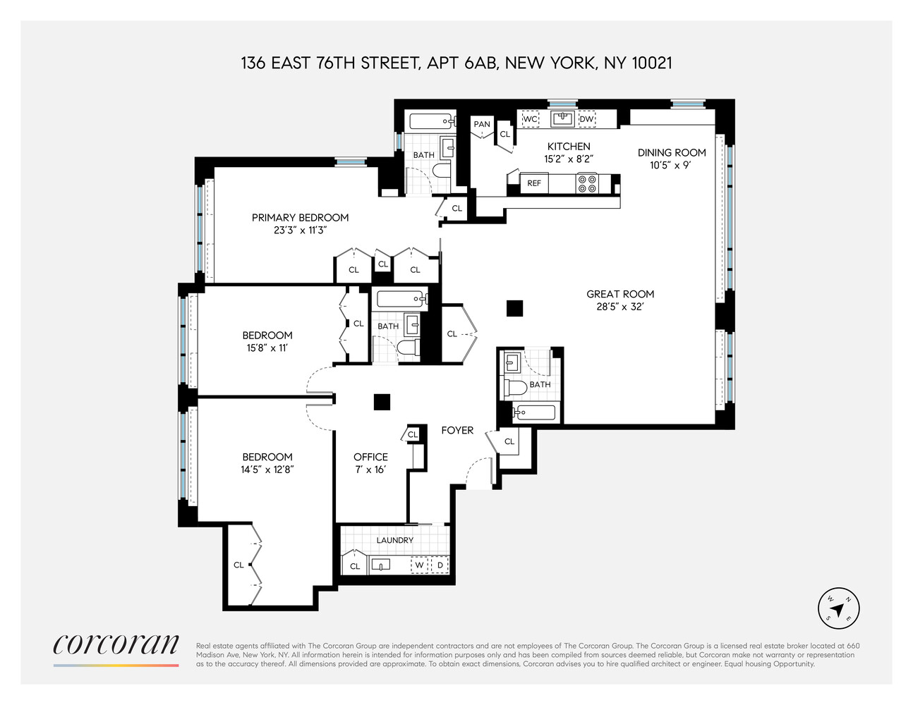 136 East 76th Street 6AB Upper East Side New York NY 10021