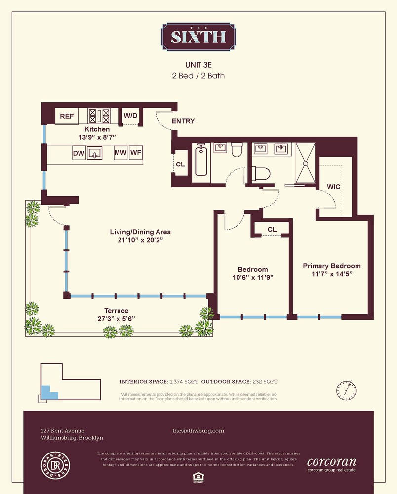 127 Kent Avenue 3E Williamsburg Brooklyn NY 11249