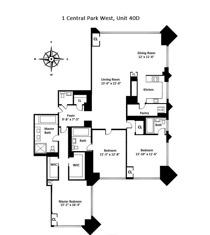 1 Central Park West 40D Central Park West New York NY 10023