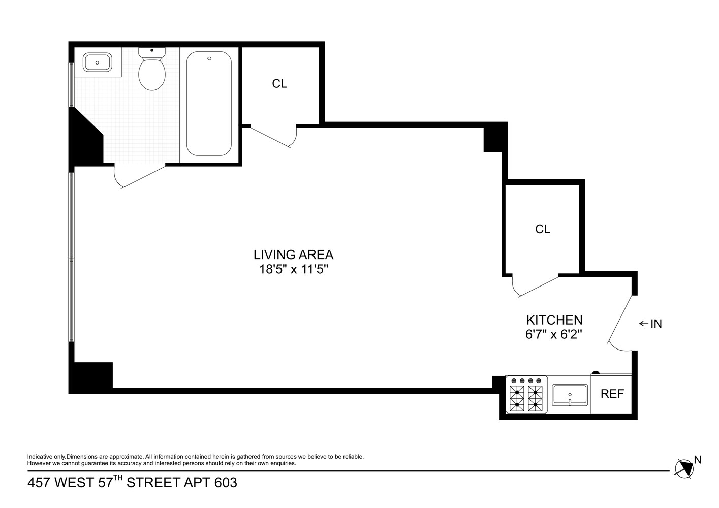 457 West 57th Street 603 Clinton New York NY 10019