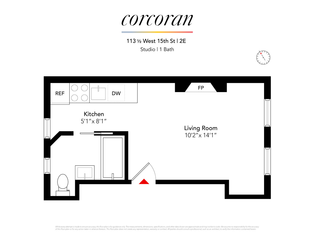 113.5 West 15th Street 2E Flatiron District New York NY 10011