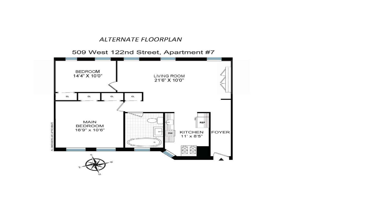 509 West 122nd Street 7 Morningside Heights New York NY 10027