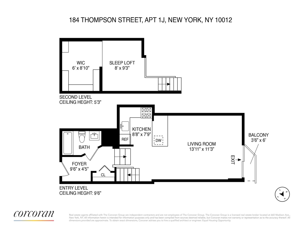 184 Thompson Street 1J Greenwich Village New York NY 10012