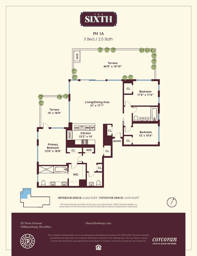 127 Kent Avenue PH1A Williamsburg Brooklyn NY 11249