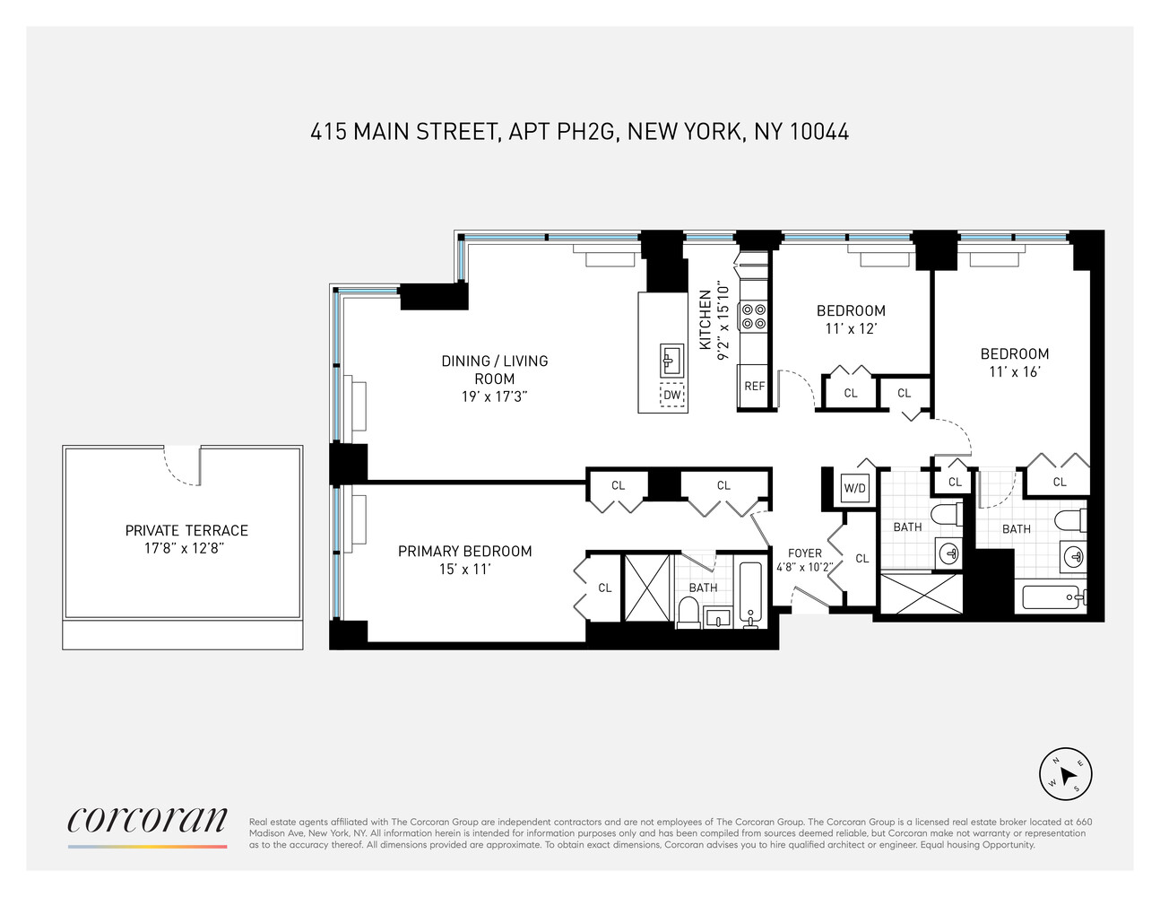 415 Main Street PH2G Roosevelt Island New York NY 10044