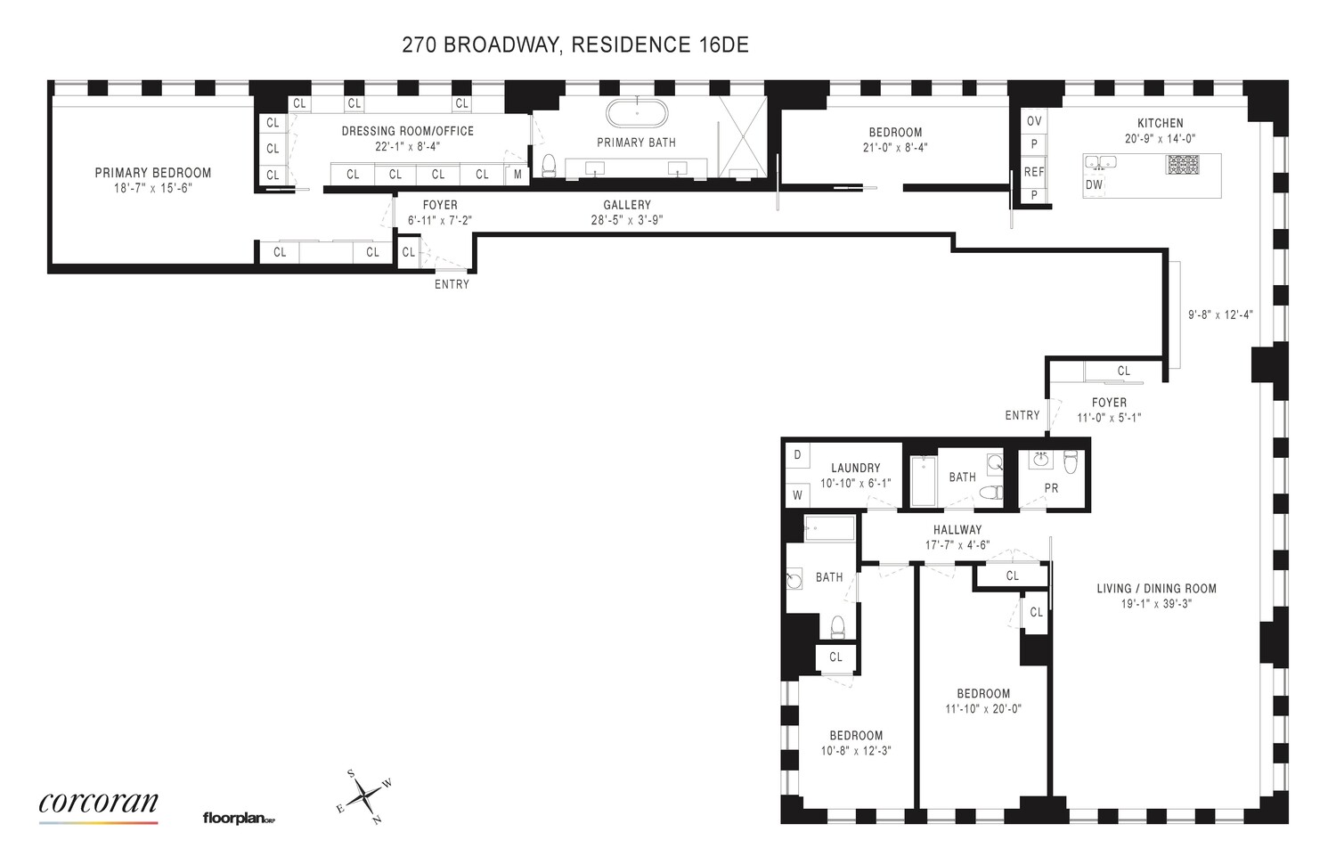 270 Broadway 16D Tribeca New York NY 10007