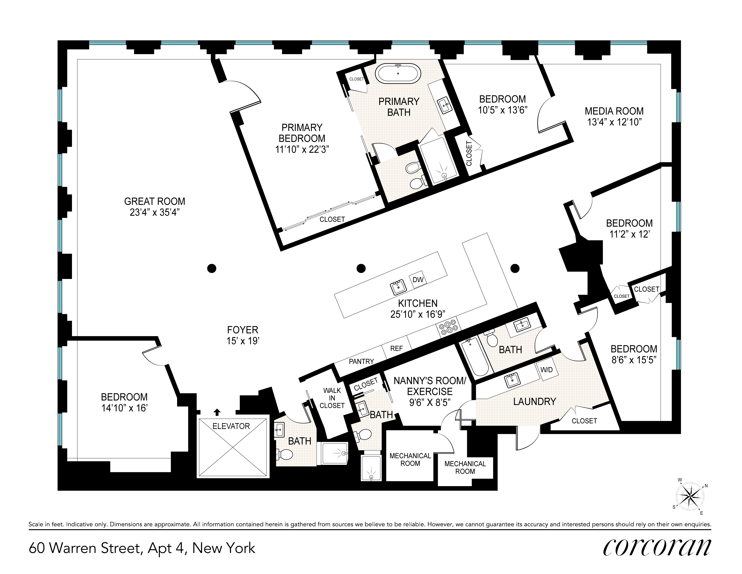 60 Warren Street Tribeca New York NY 10007