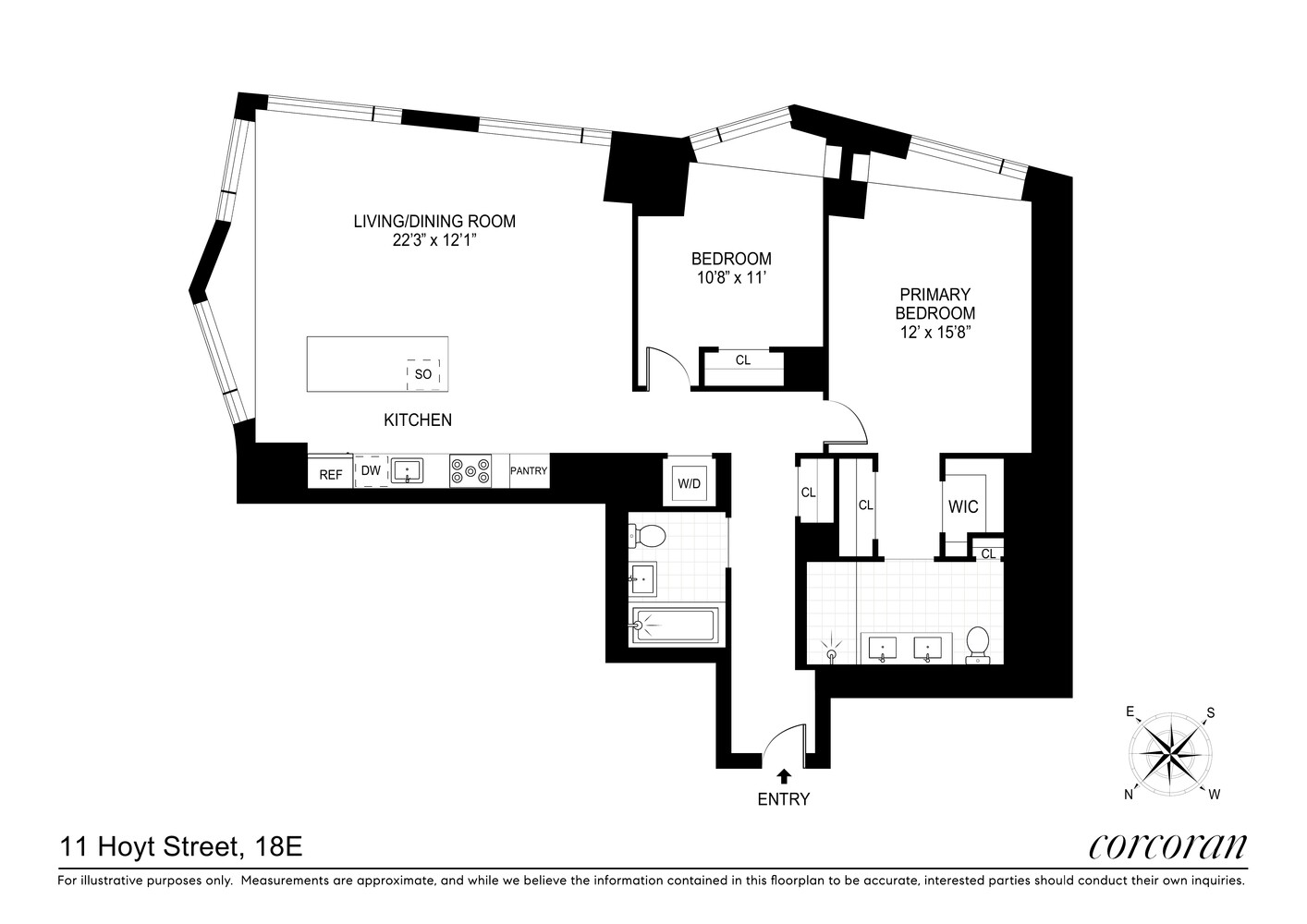 11 Hoyt Street 18E Downtown Brooklyn NY 11201