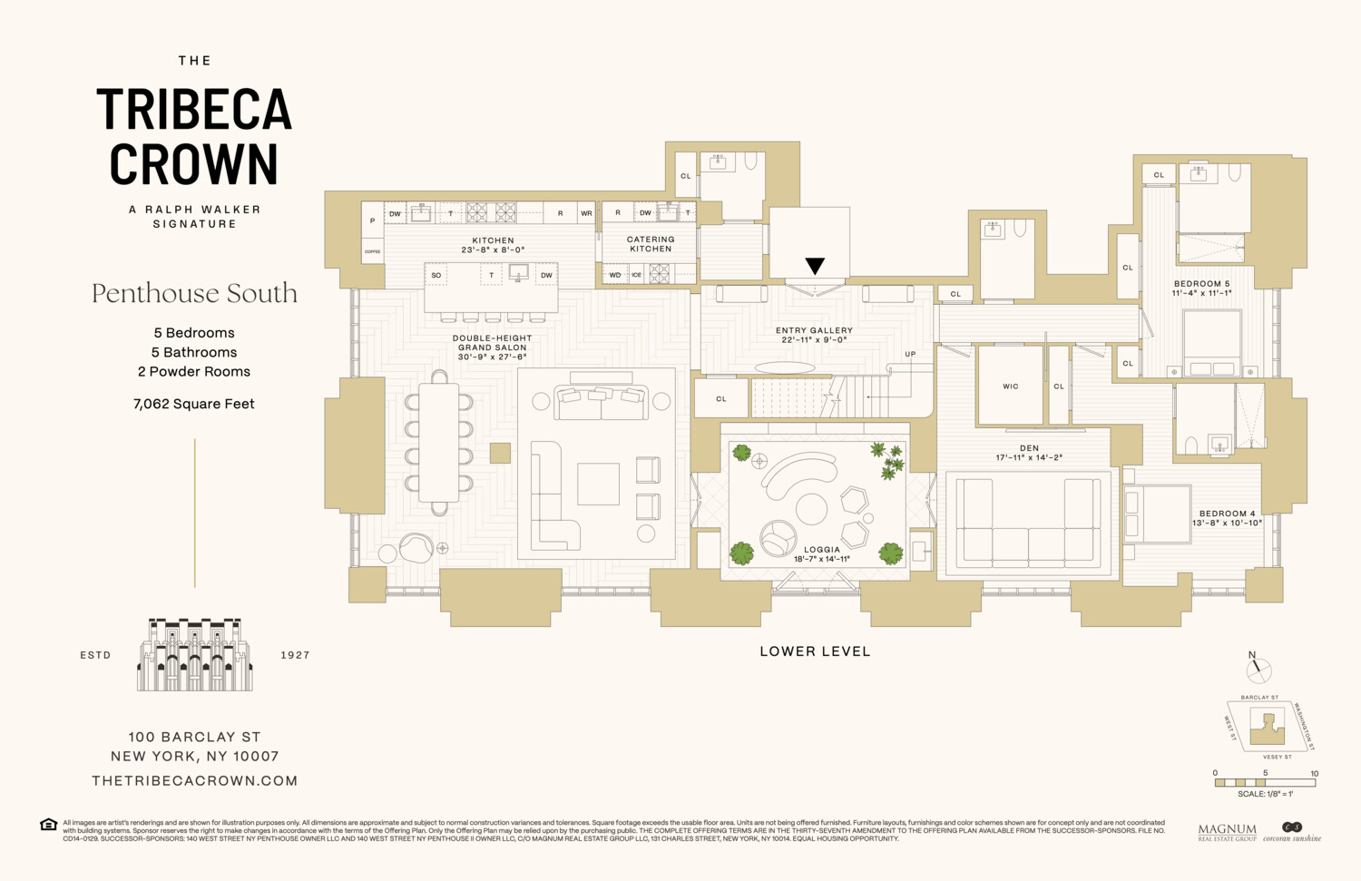 100 Barclay Street PHSOUTH Tribeca New York NY 10007