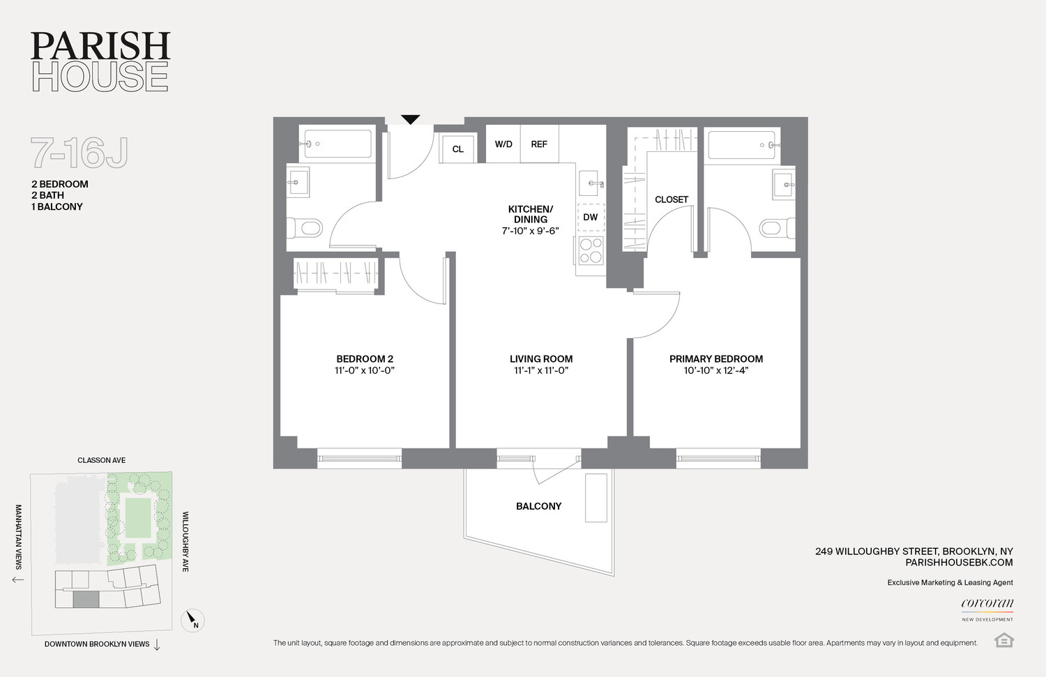 249 Willoughby Avenue 15J Clinton Hill Brooklyn NY 11205
