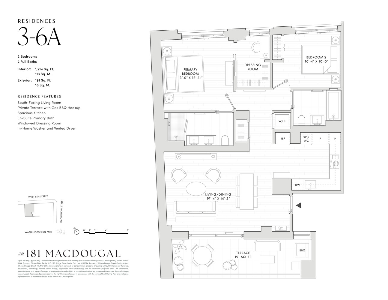 181 MacDougal Street 3A Greenwich Village New York NY 10011