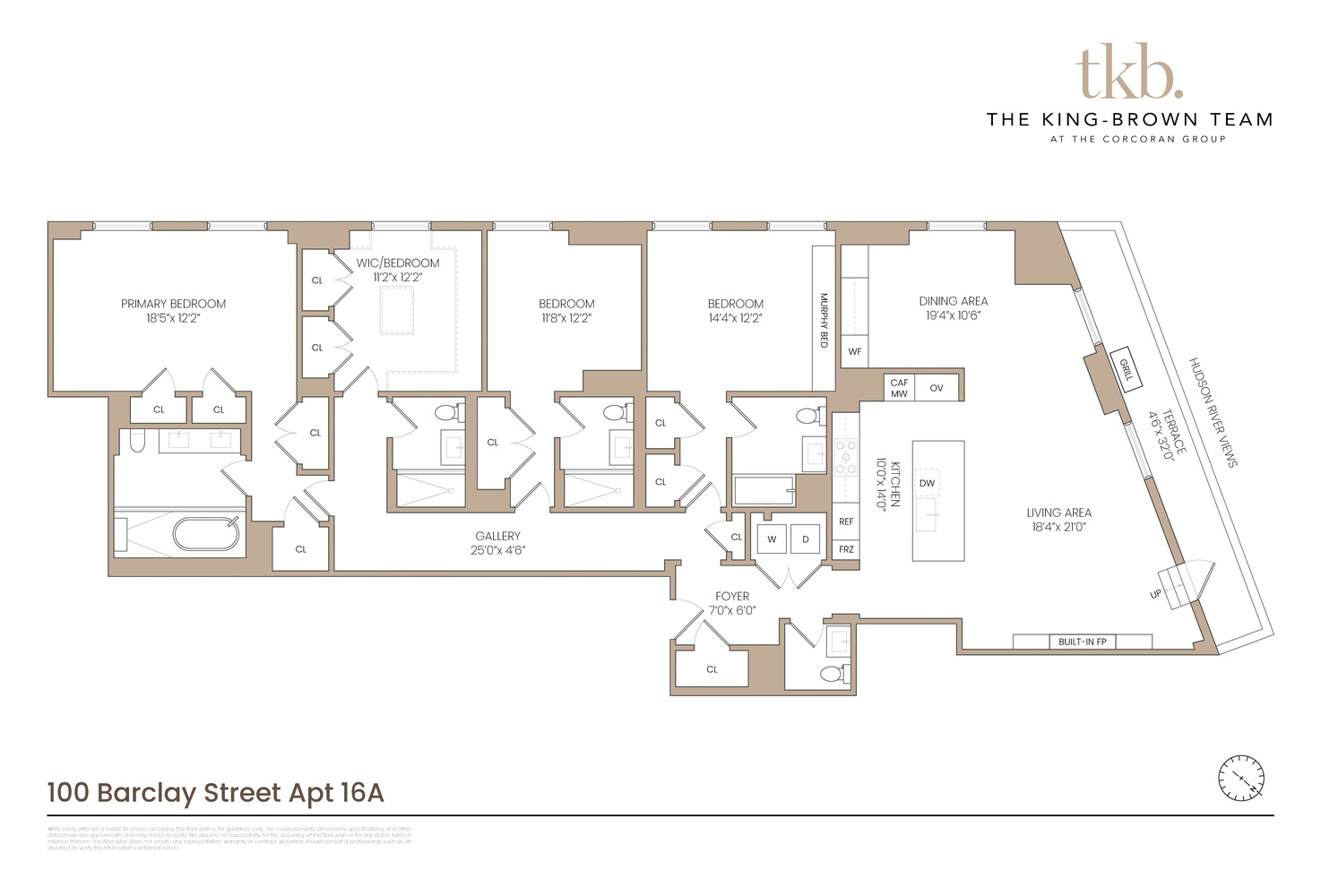 100 Barclay Street 16A Tribeca New York NY 10007