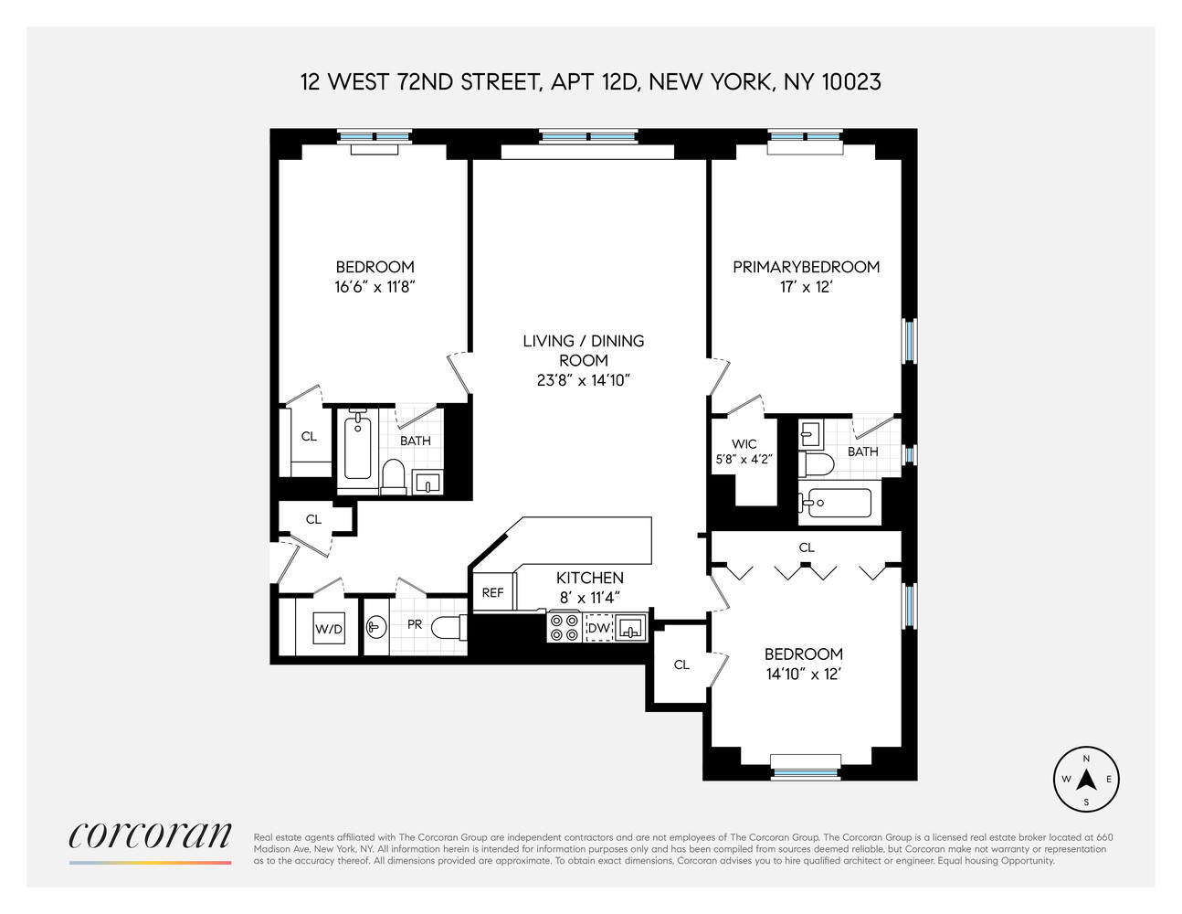 12 West 72nd Street 12D Central Park West New York NY 10023
