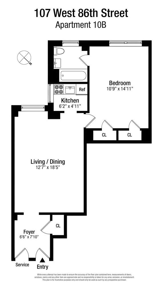107 West 86th Street 10B Upper West Side New York NY 10024