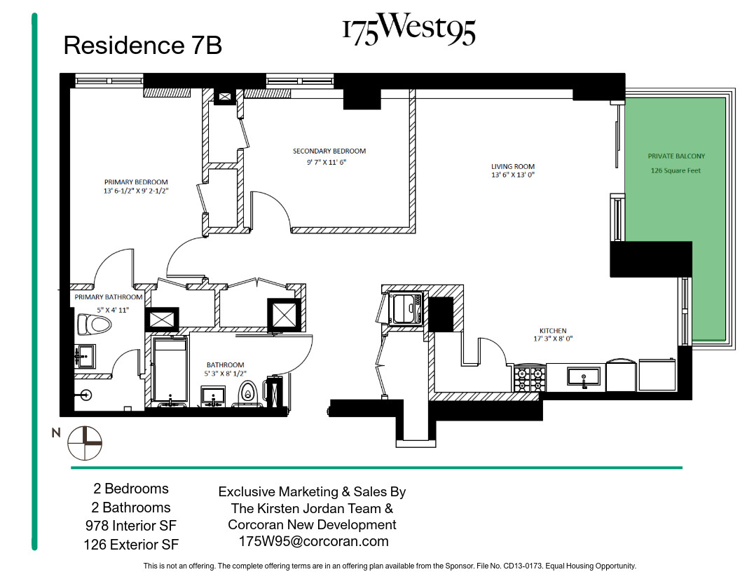 175 West 95th Street 7B Upper West Side New York NY 10025