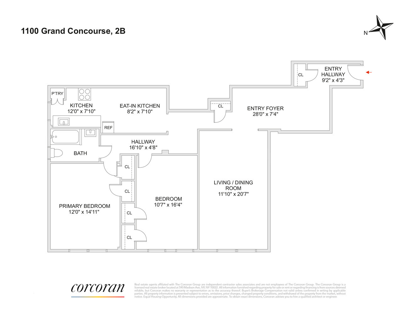 1100 Grand Concourse 2B Concourse Bronx NY 10452