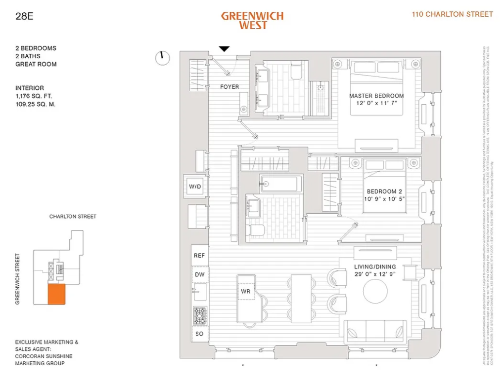 110 Charlton Street 28E Soho New York NY 10014