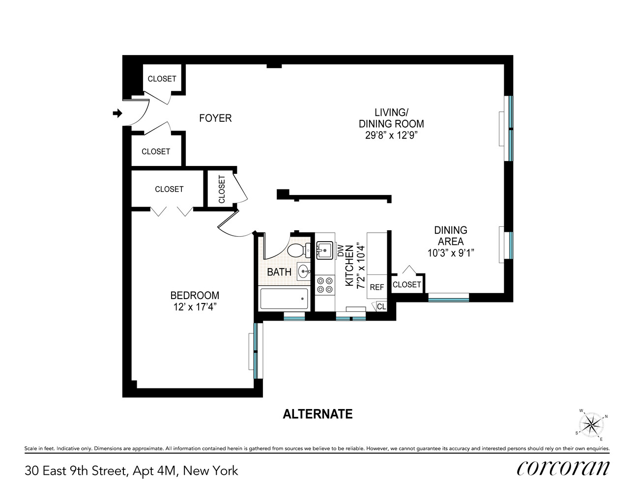 30 East 9th Street 4M Greenwich Village New York NY 10003