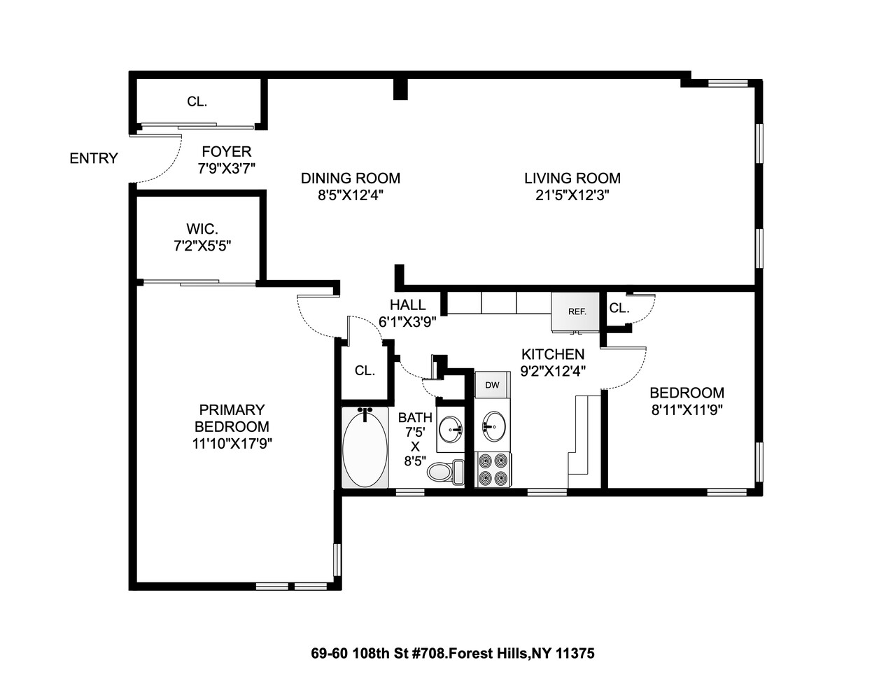69-60 108th Street 708 Forest Hills Queens NY 11375