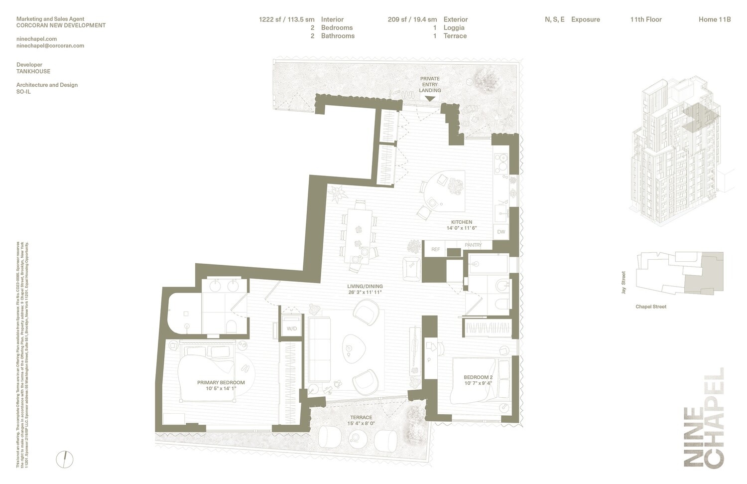 9 Chapel Street 11B Downtown Brooklyn NY 11201