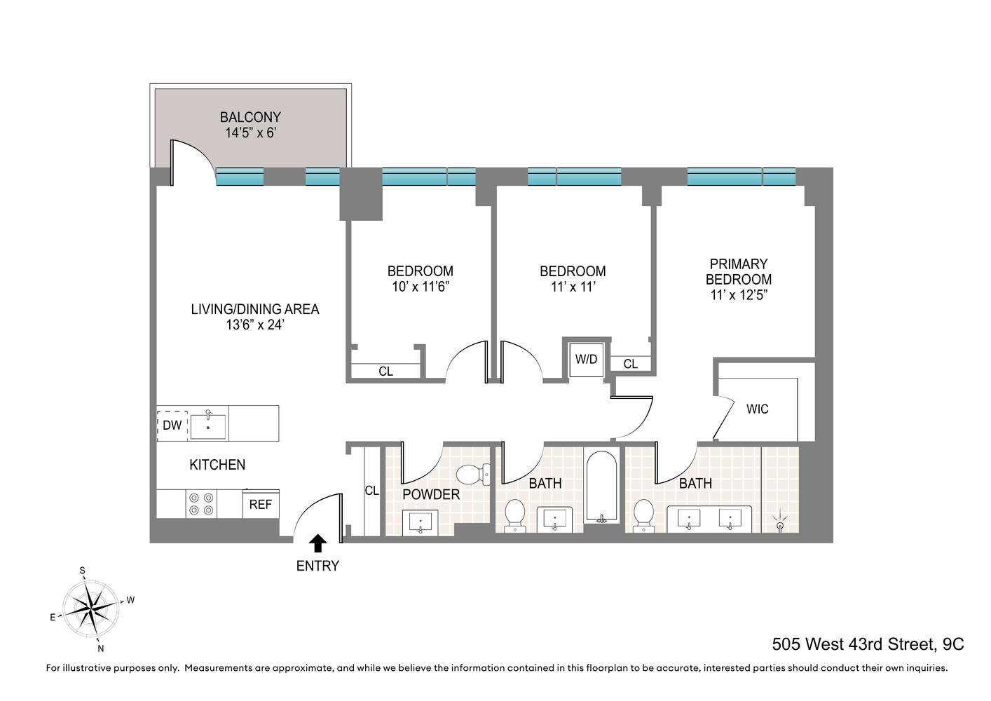 505 West 43rd Street 9C Clinton New York NY 10036