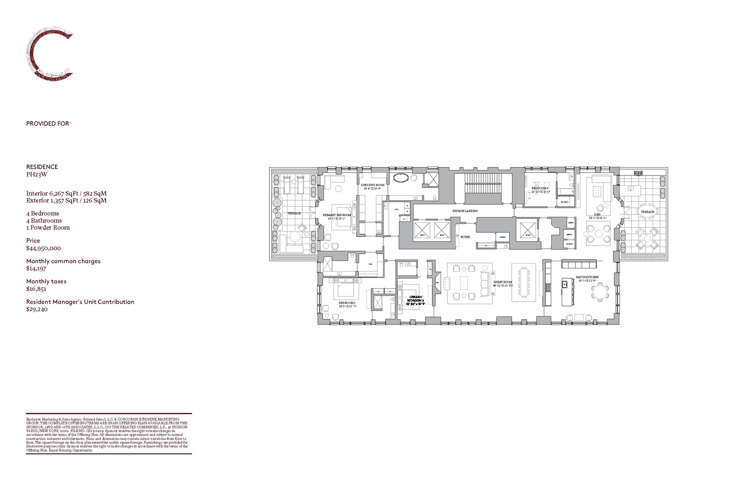 555 West 22nd Street PH23 Chelsea New York NY 10011