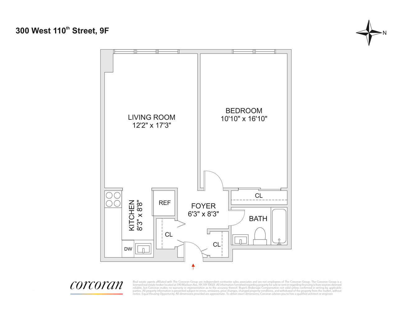 300 West 110th Street 9F Central Park West New York NY 10026